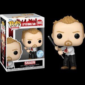Funko POP! Horror Shaun of the Dead Shaun with Pool Cue Exclusive #1660!
